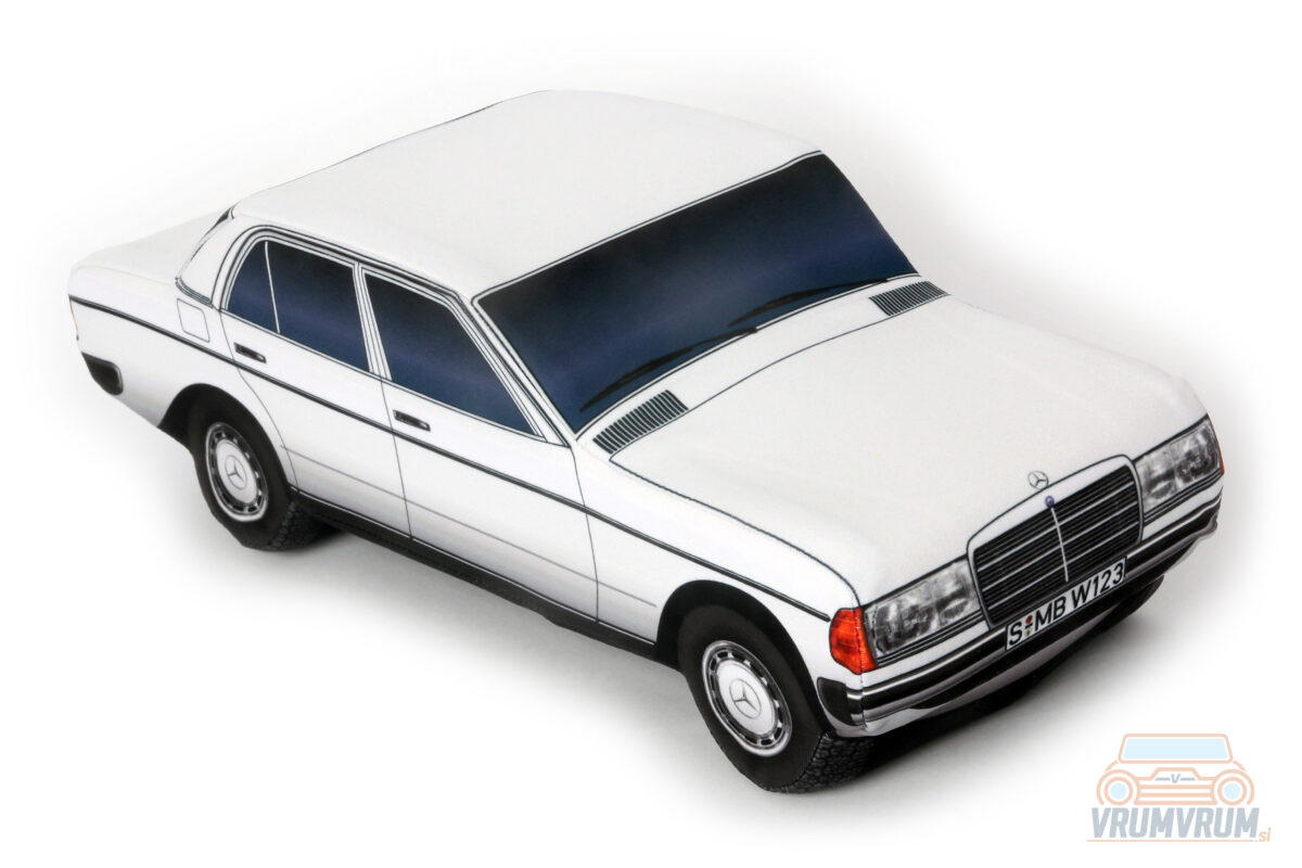 Mercedes-Benz W123 voiture en peluche cadeau coussin décoratif