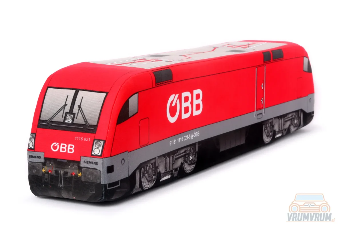 Train en peluche Siemens Eurosprinter vrumvrum