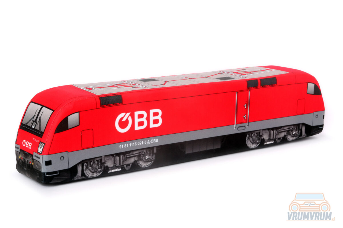 Train en peluche Siemens Eurosprinter vrumvrum