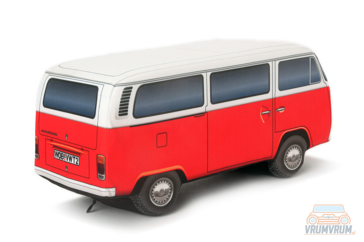 Voiture en peluche VW T2 Transporter VrumVrum