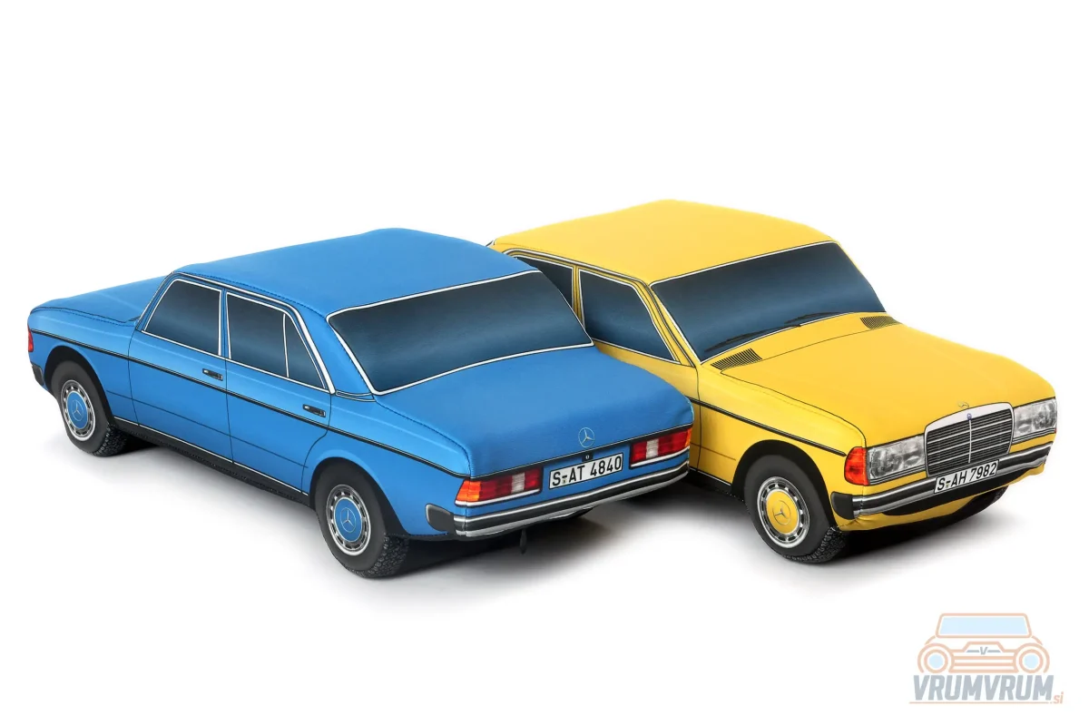 Mercedes w123 voiture en peluche VrumVrum