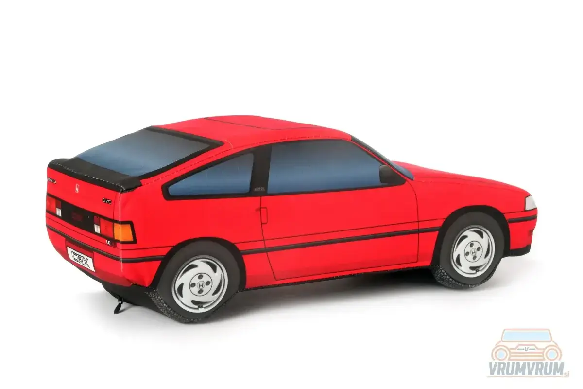 1986 honda crx as vrumvrum decorative cushion