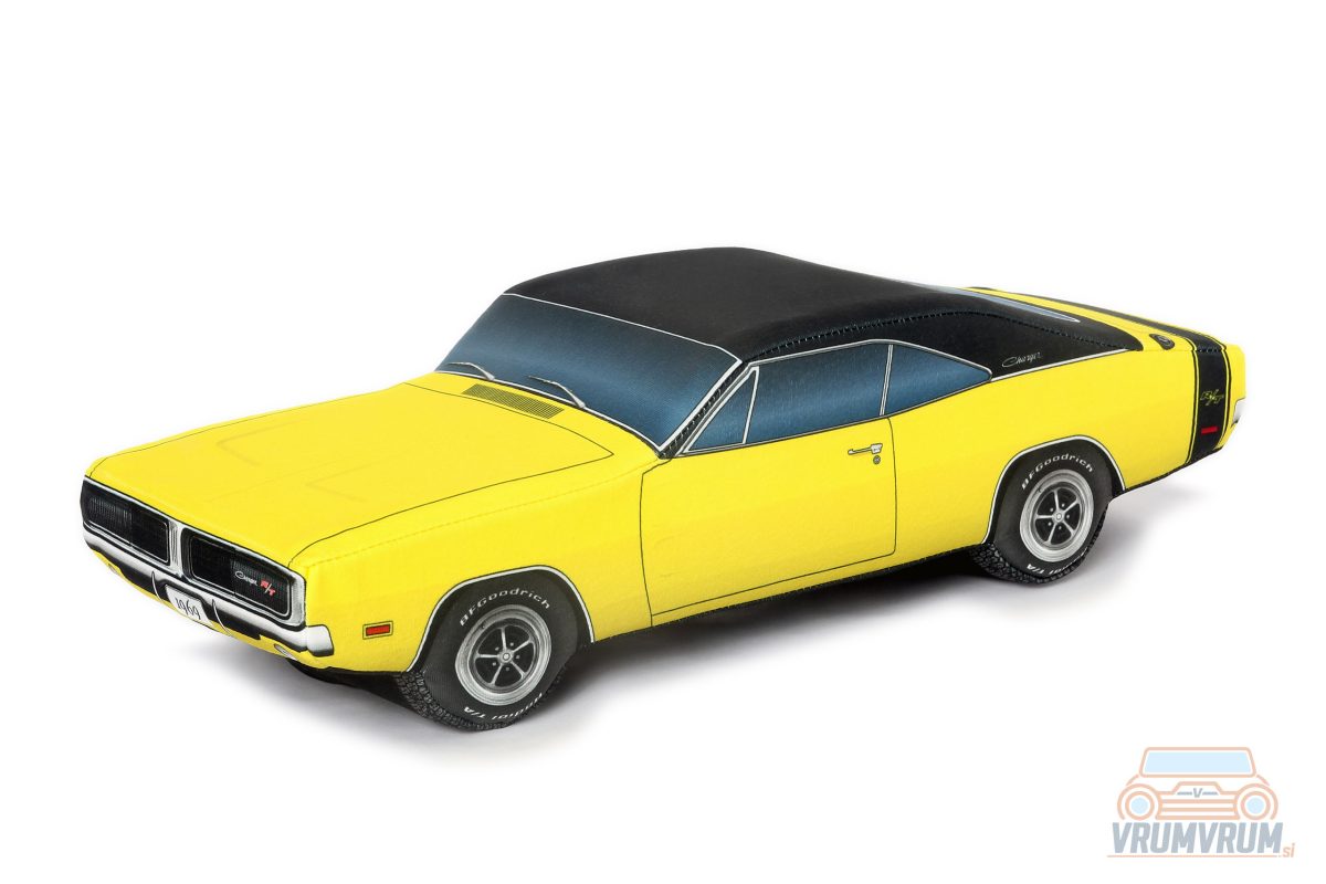 1969 Dodge Charger R/T vrumvrum okrasna blazina