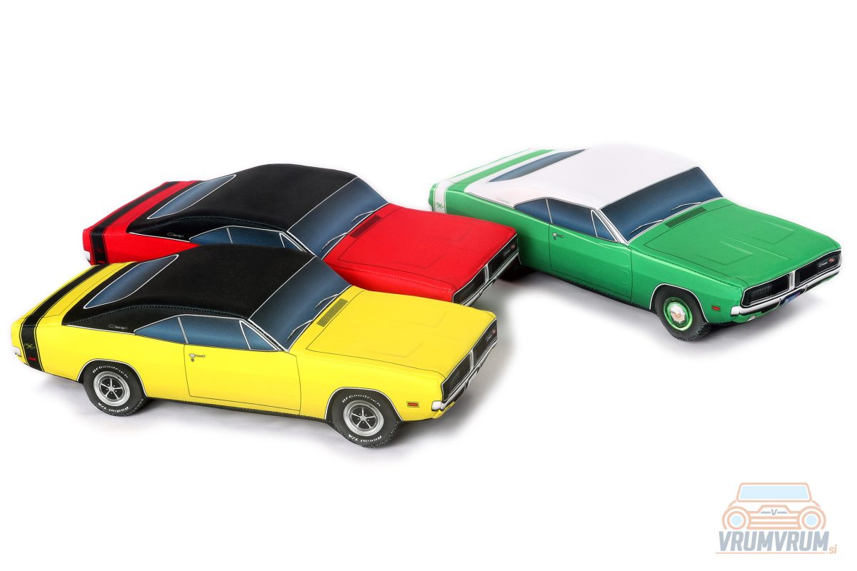 1969 Dodge Charger R/T vrumvrum dekokissen