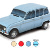 Coussin décoratif Renault 4 quatrelle vrumvrum